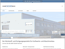 Tablet Screenshot of amhgmbh.de